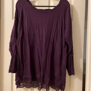 Purple Lace Sweater from Torrid